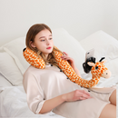 Adjustable U-Shaped Pillow with Multi-Functional Phone Holder