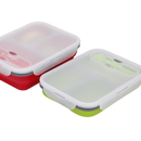 3 Compartment Silicone Bento Lunch Box Easy Storing